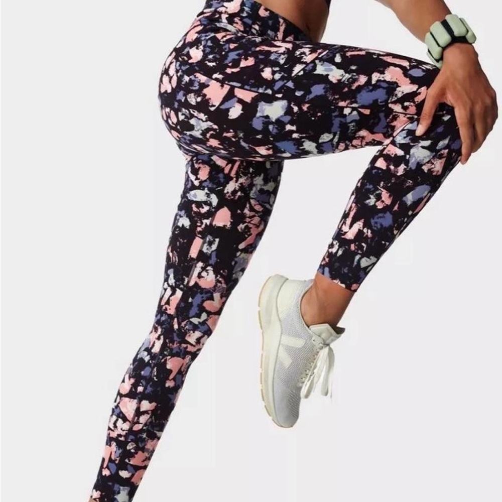 Sweaty Betty Power Leggings with Abstract Pattern Size M
